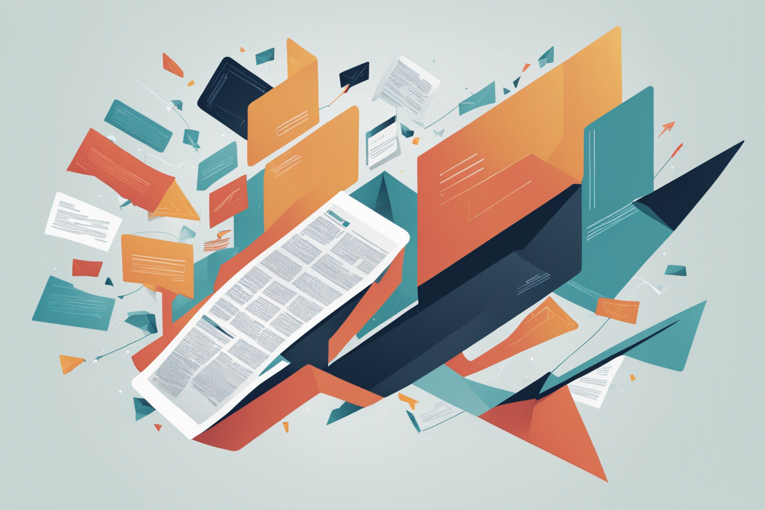AI generated image representing a brand newsletter
